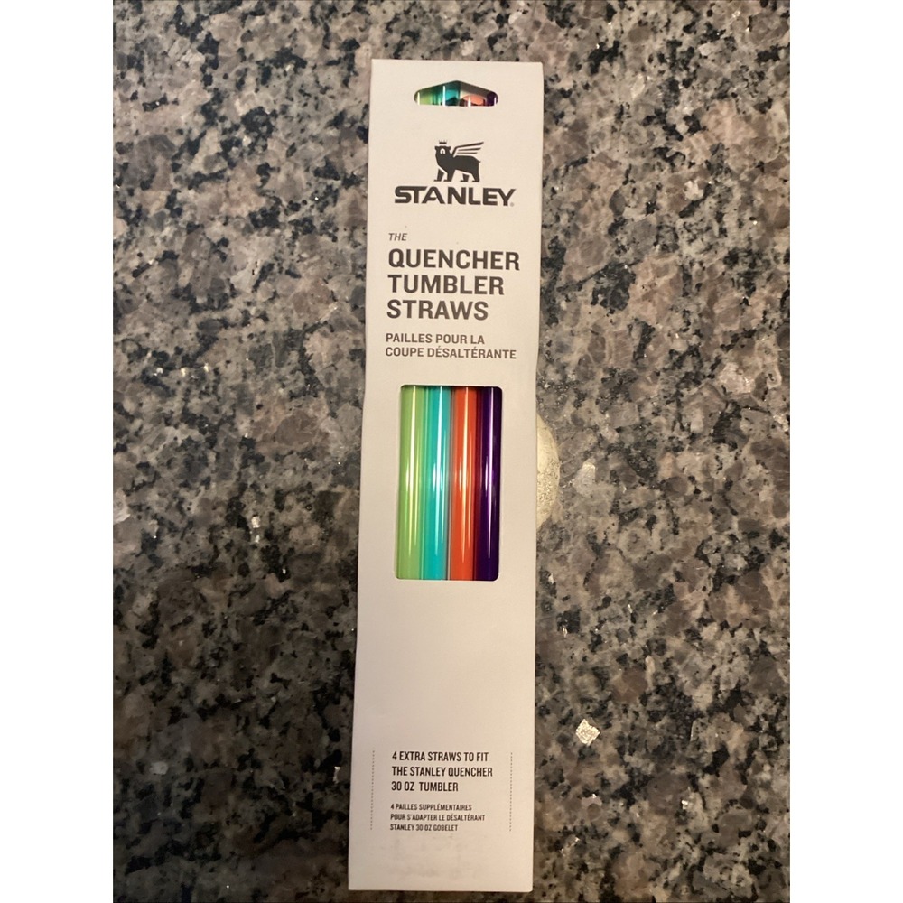 NEW Stanley The Quencher Tumbler Straws Set Of 4 Reusable - Picture 1 of 2